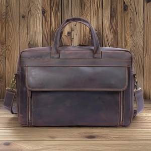 Bolsos y estuches para portátiles de cuero genuino, resistentes al agua, con diseños duraderos, para uso en la oficina, ligeros y personalizables. - Product Image 4