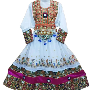 Vêtements traditionnels faits à la main, robe afghane, robe Pathani, robe Pashtun, impression de haute qualité, robes vintage afghanes pour femmes, respirantes - Product Image 1