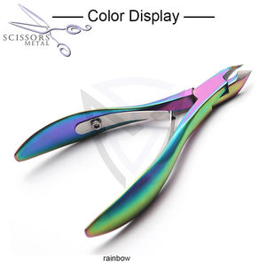 Pince à cuticules professionnelle à pointe de 5 mm, à ressort unique, articulée, pour les ongles des doigts et des pieds, pour usage esthétique - Product Image 4