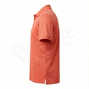 Polo en piqué à manches courtes pour homme, couleur unie, décontracté, tricoté, coupe classique, boutons - Product Image 3