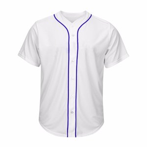 Camiseta de Béisbol Personalizada Morada con Ribete Dorado con Nombre y Número del Equipo |   Proveedor Mayorista de Camisetas de Béisbol - Product Image 2