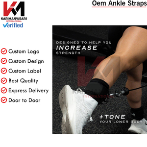 <b>Adjustable</b> Ankle <b>Strap</b> Gym Cable Attachment Leg Workout Glute Kickback Training OEM Supplier - Product Image 3