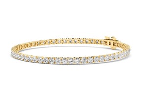 Bracelet tennis en diamants de laboratoire taille ronde 4,01 CTW 7 pouces Or rose 9 carats - Product Image 4