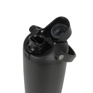 30oz Stainless Steel <b>Double</b> Drink Water Bottle with Carry Handle & Straw - Product Image 4