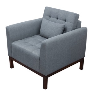 Traditional Tufted Upholstered Linen Single <b>Sofa</b> Chair Set Home Living Room Bedroom Sectional <b>Sofa</b> <b>Foam</b> Filling Small Space - Product Image 3
