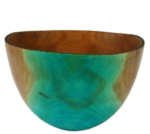 Ustensiles de cuisine pour mariage, bol de service en bois et résine de forme ronde, fait à la main, au prix le moins cher - Product Image 1