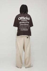 เสื้อยืดผู้ชายทรงโอเวอร์ไซส์สองชั้น สไตล์ลำลอง ทรงบ็อกซี่ ไหล่ตก ผ้าฝ้ายเนื้อหนัก สตรีทแวร์ สำหรับฤดูร้อน - Product Image 5