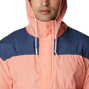เสื้อแจ็คเก็ตผู้ชายแบบมีฮู้ดกันลม ซิป ¼ ตัว แบรนด์ Suburban Sports สีสันตัดกัน สไตล์สปอร์ต เหมาะสำหรับใส่ในฤดูใบไม้ผลิ ทรงปกติ - Product Image 6