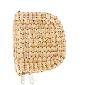 Handmade Woven Straw Coin Purse: Water Hyacinth <b>Wallet</b> - Product Image 5
