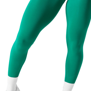Teal Women's Mid Rise Sports Leggings Breathable Compression Workout Pants for Exercise Yoga Gym Running Activewear - Product Image 6