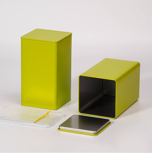 Nhà Sản Xuất Bao Bì Lon Kim Loại <span class=keywords><strong>Tin</strong></span> Có Thể Vuông Kim Loại Tùy Chỉnh Thiết Kế Vuông Kín Trà <span class=keywords><strong>Tin</strong></span> Canister Có Thể Bao Bì - Product Image 5