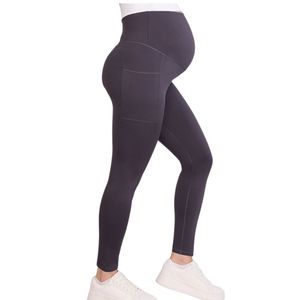 Leggings de Yoga Maternité Femme OEM ODM Taille Haute avec Poches Extensibles pour la Grossesse et la Gym – Vente en Gros - Product Image 4
