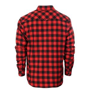 Camisa de Franela a Cuadros para Motociclistas, Corte Ajustado, 100% Algodón, Transpirable, Unisex, para Todas las Estaciones, Forro de Aramida, Ropa Protectora para Motociclistas con Acolchado - Product Image 3