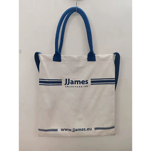 Sac fourre-tout en toile de coton biologique 12 oz, écologique et réutilisable, avec impression de logo personnalisé, vente en gros, approvisionnement en vrac, Inde - Product Image 3