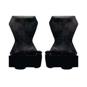 Heavy Duty Leather Hand Grips Carbon Fiber Palm Guard Anti-Slip <b>Adjustable</b> Weightlifting Training Integrated Hook Loop Strap - Product Image 1
