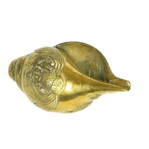 Elegant Brass Shankh Sculpture Handcrafted Decorative Figurine For <b>Home</b> Temple Wholesale From India - Product Image 6