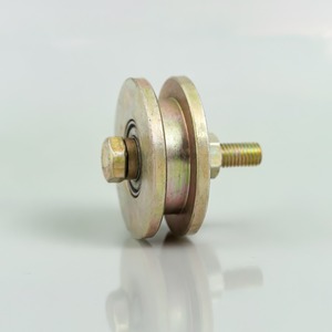 Polished Mild Steel 75mm Angle Roller Modern Sliding Door Durable Smooth Rolling <b>Pulley</b> <b>Wheel</b> Heavy Duty Track Hardware Fittings - Product Image 2