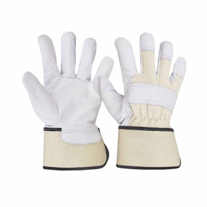 Guantes de Trabajo de Cuero de Oveja Resistentes para Seguridad Industrial, Resistentes al Calor y a las Chispas, Guantes de Construcción para el Hogar - Product Image 1