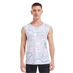 Débardeur de sport vintage sans manches pour homme, imprimé, en tissu polyester premium, respirant et à séchage rapide - Product Image 1