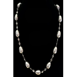 Collier pendentif Mala en laiton plaqué argent de qualité supérieure, perles tendance pour femme, bijoux hindouistes pour mariage - Product Image 1