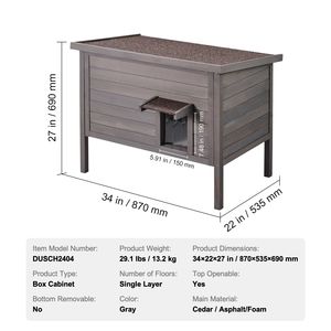 Maison pour chat et lapin en bois isolée en mousse, résistante aux intempéries, abri pour chats errants, pour plusieurs chats, mobilier pour animaux de compagnie - Product Image 4