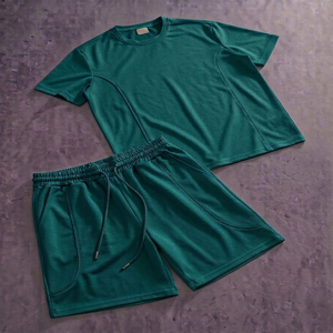 CLOVIX SPORTS Conjunto de Camiseta y Pantalones Cortos Deportivos de Verano para Hombre con Logotipo Personalizado, Ropa Deportiva Urbana - Product Image 1