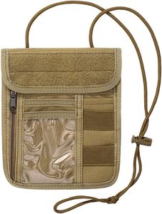 Bolsa de Cuello para Pasaporte de Viaje con Múltiples Bolsillos, Bloqueo RFID, Organizador de Documentos Cruzado, Cartera de Seguridad - Product Image 1