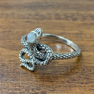 Moonstone <b>Ring</b> 925 <b>Silver</b> Animal Shape 3.3 Grams Unisex Stylish Gift Jewelry Wear Everyday - Product Image 2