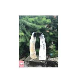 Juego de Jarrones de Flores de Cuerno de Búfalo Antiguo, Hechos a Mano, de Cuerno Natural, Adorno para el Hogar, Dos Tamaños, Estilo Rústico, Decorativo para Uso Doméstico - Product Image 6