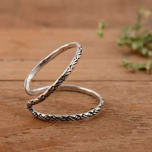 SHYAM JEWELRS Anillo ajustable de plata de ley 925 para soporte de deformidad de cuello de cisne y boutonniere - Product Image 2