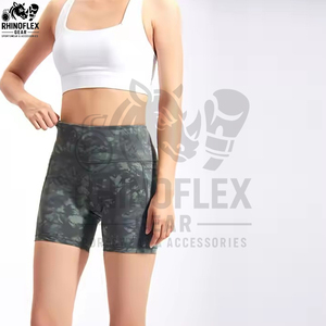 Nuevos shorts de yoga sin costuras para mujer, leggings de cintura alta, pantalones cortos de compresión para entrenamiento. - Product Image 5
