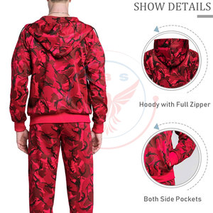 Survêtements d'hiver à capuche pour hommes, personnalisables par sublimation, respirants, tendance, en promotion - Product Image 4