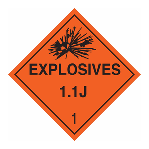 Señal de Advertencia de Alta Visibilidad para Interiores/Exteriores Brady Explosives 11J 1, Reflectante, de PVC/Aluminio - Product Image 2