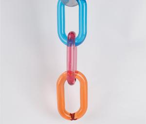 Chaîne décorative en résine faite à la main, lien de chaîne en résine acrylique, ornement moderne en résine, pièce d'art en résine, chaîne décorative en résine de luxe - Product Image 4