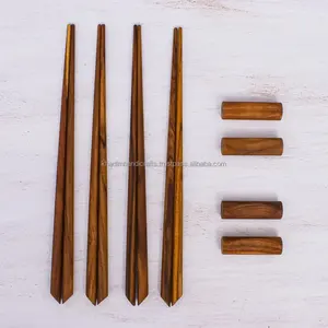 Palillos cuadrados cónicos de madera sin terminar para fiesta Palillos bruñidos para comedor informal - Product Image 1