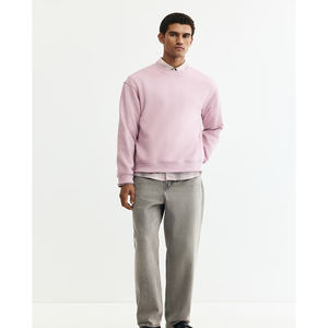 เสื้อฮู้ดดี้ผู้ชายคอลเลคชั่นใหม่ สกรีนโลโก้ได้ตามสั่ง สไตล์สตรีทแวร์ ปักลาย คอกลม ทรงโอเวอร์ไซส์ ผ้าฟลีซ คุณภาพสูง - Product Image 3