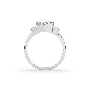 Bague de luxe pour femme en diamant de laboratoire brillant de 1,63 carat, certifiée IGI, unique, légère, en argent sterling 925 - Product Image 3
