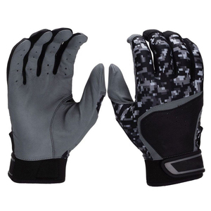 Gants de frappe de baseball pour hommes en cuir, protection UV, fermeture à cordon, paume absorbant les chocs, design doux, résistant à l'humidité - Product Image 1