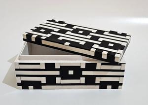 Caja de Joyería Decorativa Hecha a Mano con Diseño Marroquí de Flor de Amor con Incrustaciones de Hueso Ecológica, Decoración para Mesa del Hogar, Año Nuevo - Product Image 4