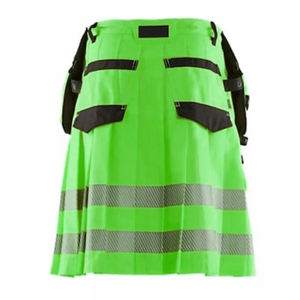 Kilt de pompier vert moderne avec poches cargo, kilt écossais utilitaire, kilt tactique OEM ODM - Product Image 3