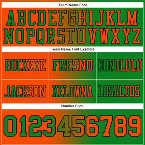 Nueva Llegada, Jersey de Fútbol Americano de Diseño Personalizado, Verde Hierba, Naranja, Negro, Malla, Degradado Auténtico, a la Moda - Product Image 3