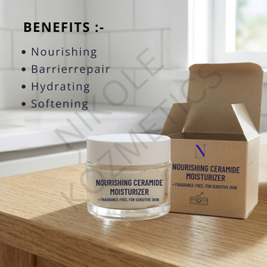 Crème Hydratante Légère au Céramide et Glycérine Nourrissante pour Réparation de la Barrière Cutanée, Maintien de l'Hydratation et Douceur - Product Image 3