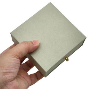 Wholesale Sustainable Cardboard Drawer Paper Packaging <b>Box</b> <b>White</b> Beige Gift <b>Box</b> for Necklace Ring - Product Image 2
