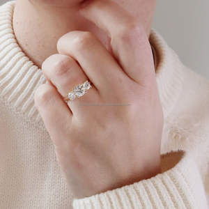 IGI/GIA Lab Grown Cut Diamond Vintage 14K Anillo de boda/compromiso amarillo Unisex Oro blanco fino para fiesta de aniversario-Worthy - Product Image 1