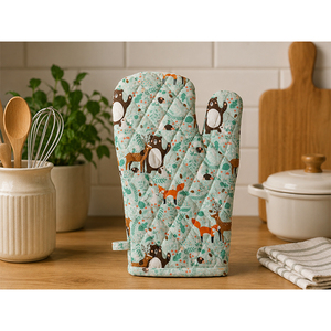 Gant de four matelassé en coton de qualité supérieure |   Gant de four matelassé en coton lavable |   Gants de cuisine et de barbecue - Product Image 1