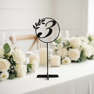 Wedding <b>Table</b> Numbers, Elegant Black <b>Table</b> Numbers, Freestanding <b>Table</b> Numbers for Wedding Reception, Modern Wedding <b>Table</b> Decor - Product Image 6