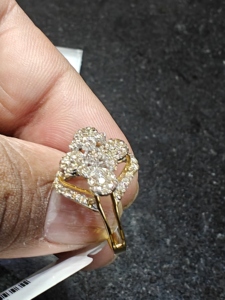 Vente chaude femmes forme ronde laboratoire cultivé bague en diamant pour cadeau fête anniversaire ou mariage prix de gros disponible - Product Image 2