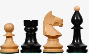 ตัวหมากรุกหรูหราแบบโรมาเนียและฮังการี ขนาด 3.8 นิ้ว (คิง) ทำจากไม้เอโบนีและไม้บ็อกซ์วูด น้ำหนักสมดุล ราคาดีที่สุด - Product Image 5