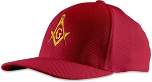 Casquette de sport pour adulte, brodée avec un carré et un boussole, style maçonnique, fraîche et respirante, en tissu 100% polyester - Product Image 2