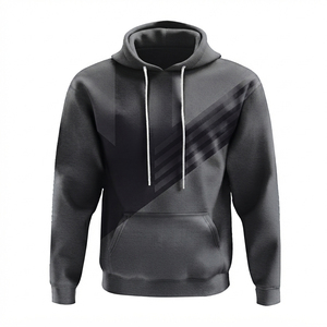 Sweat à capuche pour homme pas cher, brodé avec logo personnalisé, noir, 100% coton, écologique, pour les sports d'hiver, tendance - Product Image 1